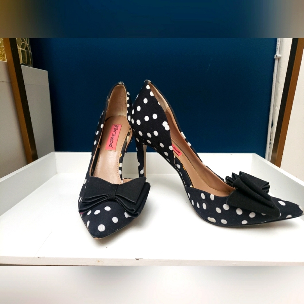 Betsey Johnson polka heels